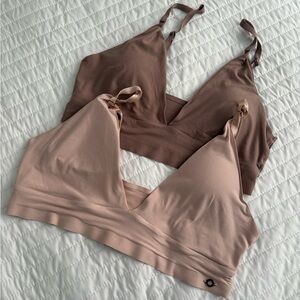 Seamless Comfort Bras - Brown and Pink